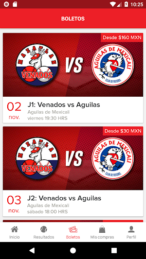 Águilas de Mexicali Oficial Screenshot 2