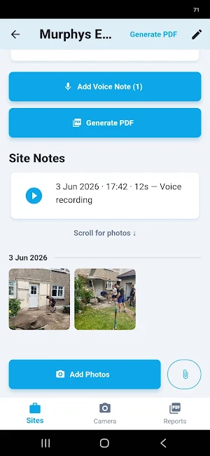 SiteSnap–Snag List & Site Log Screenshot 2