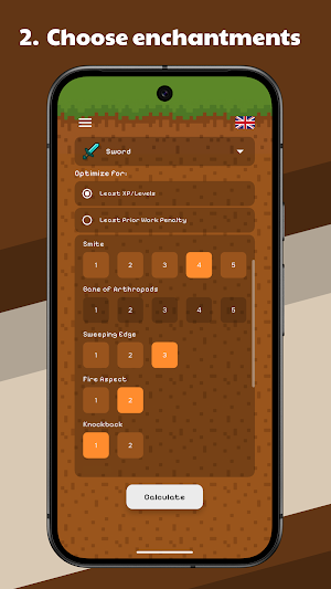 Enchantment Calc for Minecraft Screenshot 2