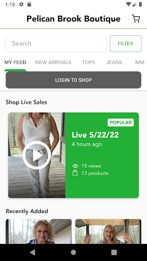 Pelican Brook Boutique Screenshot 1