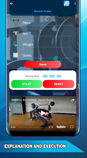 Dumbbell and barbell workout : weight training Screenshot 2