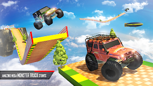 Monster Truck Game: Impossible Car Stunts 3D Screenshot 0