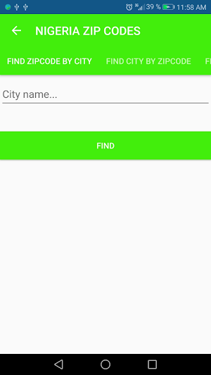 NIGERIA POSTCODES Screenshot 0