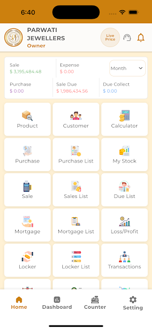 Jewellery Billing & Inventory Screenshot 0