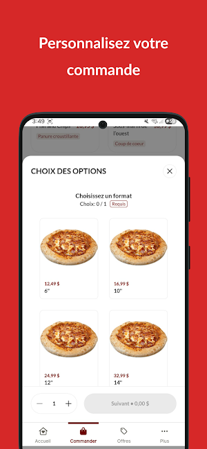 Pizzéria Paquet Ste-Catherine Screenshot 2