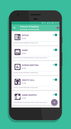 Volume Scheduler Screenshot 0