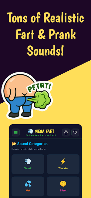 Mega Fart: Funny Prank Sounds Screenshot 0