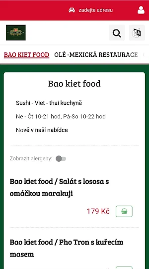 Vezeme jídlo Screenshot 0