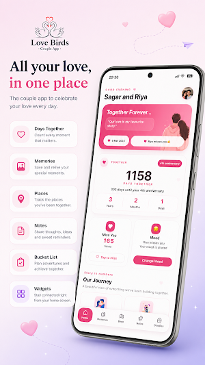 Love Birds - Couple App Screenshot 0