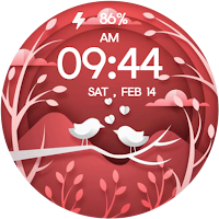 Love Birds Digital Watch Face