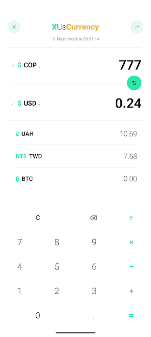 XUsCurrency Screenshot 1
