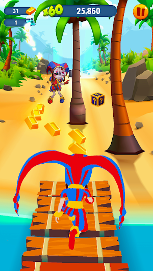 Digital Circus Super Run Game Screenshot 1