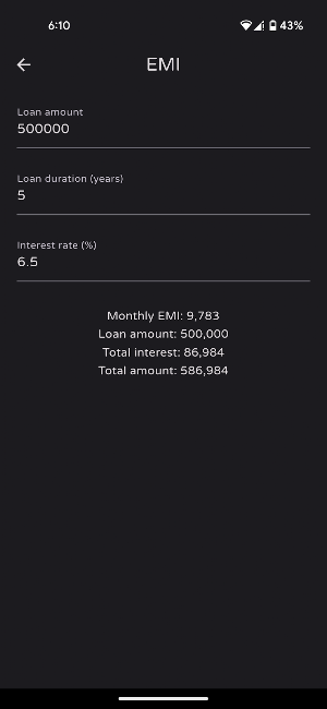 FinCalc Screenshot 3