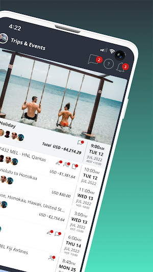 Lyfshort - Trip & Event Organiser Screenshot 1