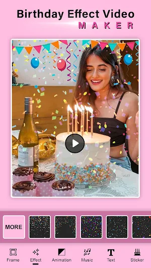 Birthday Photo Video Maker Screenshot 1