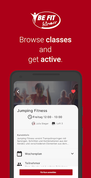 BE FIT Dein Studio Screenshot 2