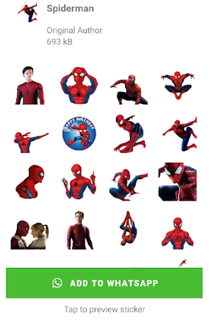 Comic Superheroes Stickers Screenshot 1