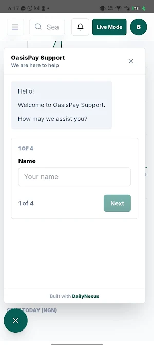 Oasispay Screenshot 2