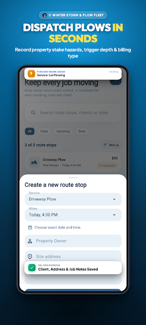 Snow Removal Business Manage Screenshot 2