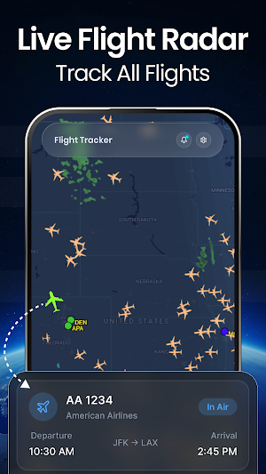 Flight Tracker - Plane Finder Screenshot 1