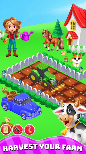 Kids Farm Pets Bubble Shooter Screenshot 1