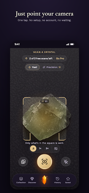 Crystal ID - AI Gem Scanner Screenshot 1