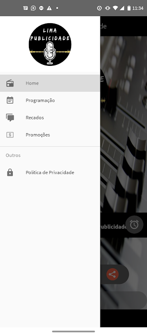 Web Rádio Lima Publicidade Screenshot 1