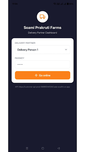 PFB Delivery app Screenshot 0