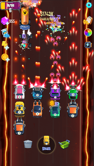 Car Merge Master Alien Shooter Screenshot 1