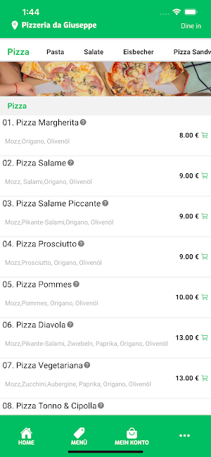 Pizzeria da Giuseppe Screenshot 2