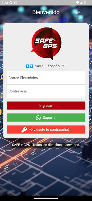 Safe + GPS Rastreo Satelital Screenshot 0