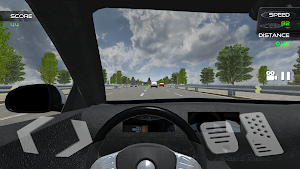 Mercedes Highway Car Traffic Racer Simulator Screenshot 0