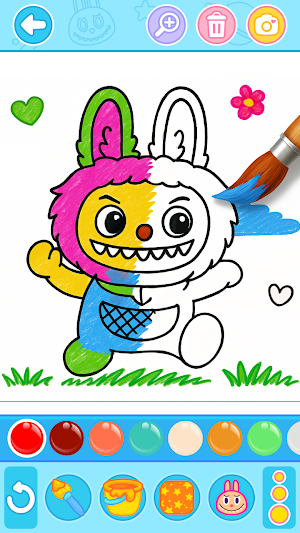 Labubu Coloring Games for Kids Screenshot 1