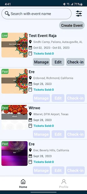 Endless Event Organizer Screenshot 0