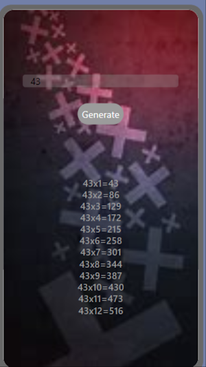 Multiplication Tables by Amar Screenshot 2