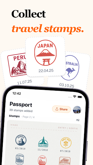 Stampie: Travel Tracker & Map Screenshot 0