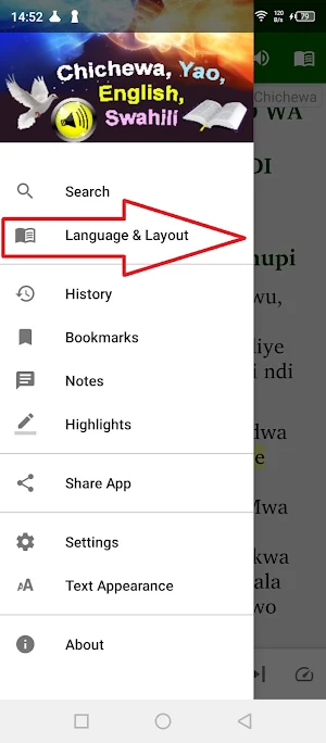 Chichewa Yao English Swahili Screenshot 2