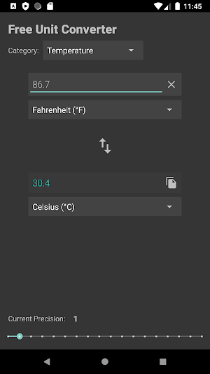 Free Unit Converter Screenshot 1