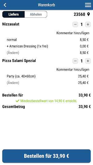 U.S. Pizza Express Screenshot 1