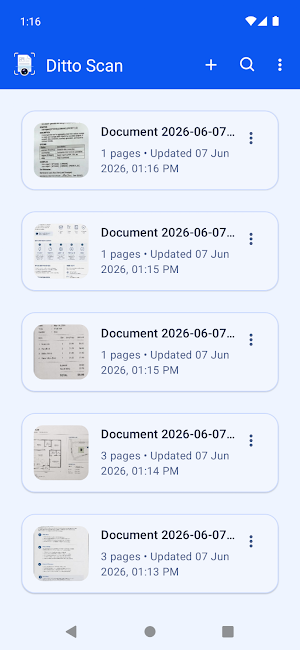 Ditto Scan: Document Scanner Screenshot 0