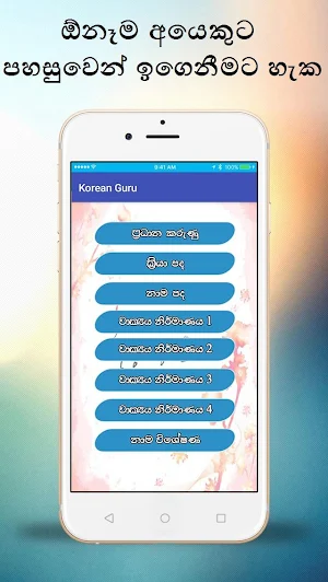 Korean Guru (කොරියානු භාෂාව ඉගෙනගමු) Screenshot 3