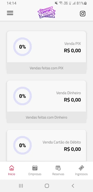 Center Tickets PDV Screenshot 1