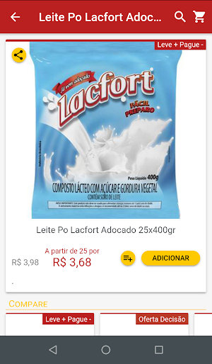 Decisão Entrega - Supermercado Online Screenshot 1