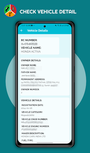 RTO Vehicle Info - car & Bike Screenshot 2