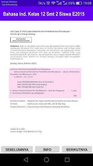 Bahasa Indonesia Kelas 10 Smt 2 Siswa E2015 Screenshot 1