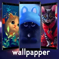 Cute Cat Cartoon Wallpaper