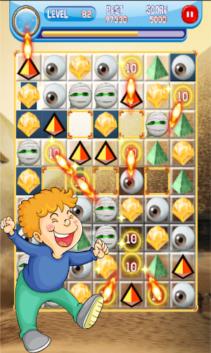 Free Pyramid Smash Match Game! Screenshot 1