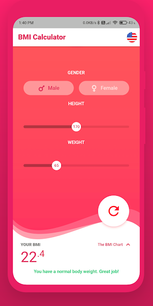 BMI Calculator - Weight Loss Screenshot 1