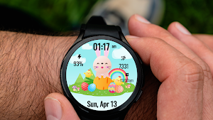 Happy Easter Watch Face 2 Screenshot 0