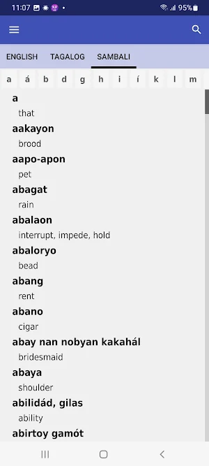 English Sambali Tagalog Screenshot 0